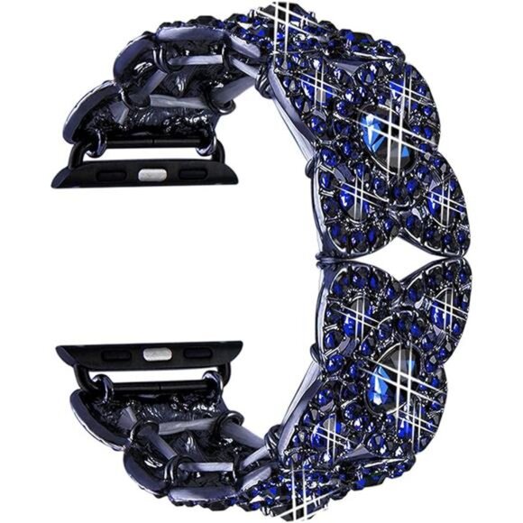 Bling Bands for Compatible with Apple Watch Ultra Iwatch Series 9 8 7 6 5 4 3 2 - Picture 7 of 7